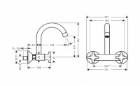 HANSGROHE LOGIS COCINA PARED